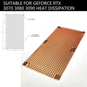 RTX3090 Cooling Ultra Thin Pure Copper Mechanical Hard Disk Cooler Heat Sink US - Picture 1 of 16
