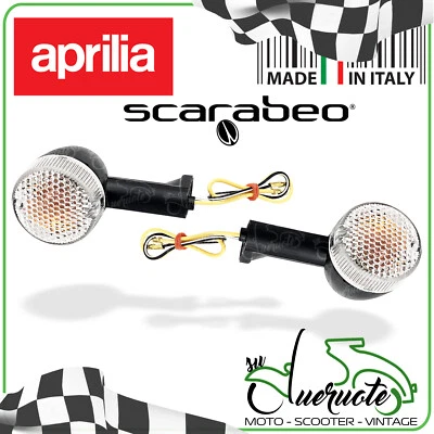 COPPIA FRECCE SCARABEO 50 RALLY SR 125 INDICATORE FRECCIA ANTERIORE E POSTERIORE - Immagine 1 di 3