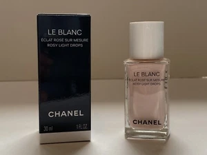 CHANEL LE BLANC GOTAS DE LUZ ROSADA IMPRIMACIÓN FLUIDO RESALTADOR TRANSPARENTE FRANCIA NUEVO 2025 - Imagen 1 de 3