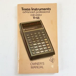Texas Instruments TI 55 Calculadora Profesional Avanzada Manual del Propietario 1977 - Imagen 1 de 10