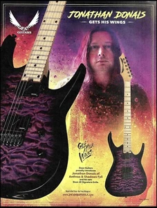 Jonathan Donais (Anthrax, Shadows Fall) Signature Dean JD Exile guitar ad print - Picture 1 of 3