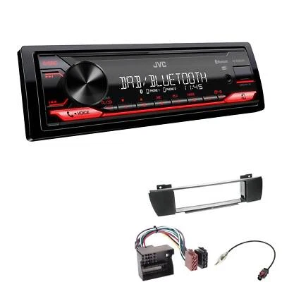 JVC KD-X282DBT Auto Radio Bluetooth DAB+ USB für BMW X3 2004-2010 schwarz - Bild 1 von 4