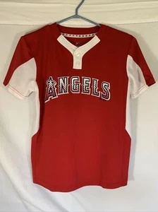 Majestic Youth ~ Los Angeles Angels Cool Base S/S Baseball Jersey Shirt Medium - Picture 1 of 9