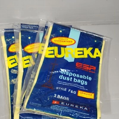 Lot of 4 Eureka Genuine Vacuum Cleaner Dust Bags 3 pack Style B 52329 NEW - Image 1 of 4