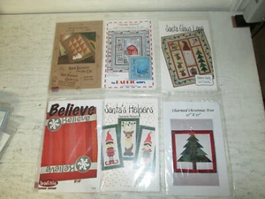 Lot of 6 Quilting Patterns Assorted, Sizes & Brands, Winter & Christmas, New - Picture 1 of 3