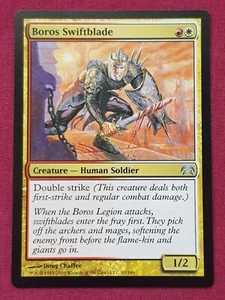 Magic The Gathering PLANECHASE BOROS SWIFTBLADE red/white card MTG - Picture 1 of 2