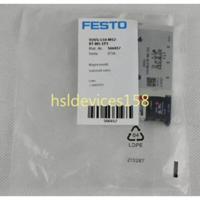1PC New FESTO VUVG-L10-M52-RT-M5-1P3 566457 Free Shipping - Image 1 of 4