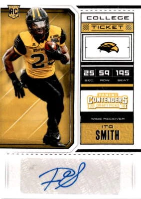 2018 Panini Contenders Draft Picks #291 Ito Smith Auto - Image 1 of 2