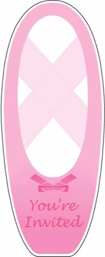 Tutu Much Fun - Ballet  Party Invitations x 8 - Children's Party Decorations - Image 1 of 1