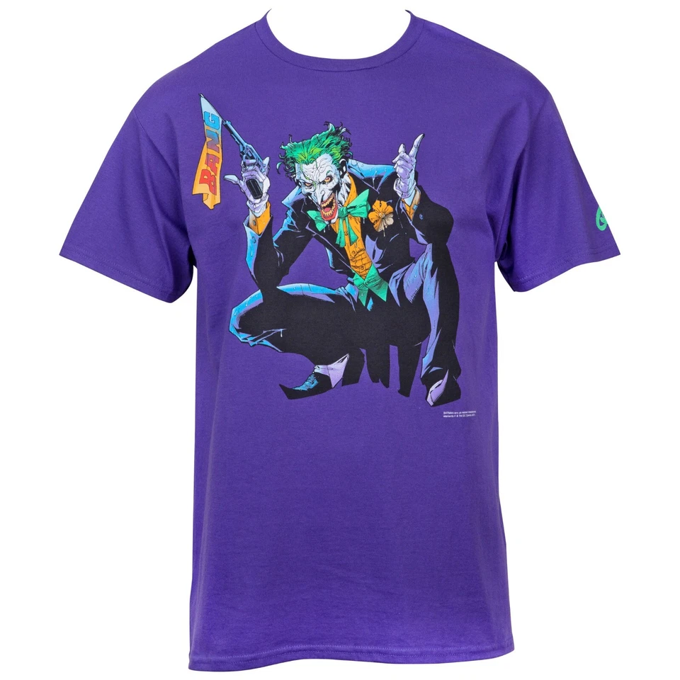 JOKER BANG! CAMISETA Retro Púrpura Graphitti Diseños Tallas Disponibles! NUEVO Foto 1 de 1