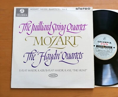 SAX 2472 ED1 Mozart Haydn Quartets Vol. 3 Juilliard FACTORY SAMPLE Columbia B/S - Image 1 of 4