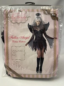 Black Fallen Angel Adult Womens Halloween Cosplay Costume Size Medium Sexy - Picture 1 of 8