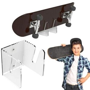 Acrylic Skateboard Wall Mount Bracket Display Rack Longboard Storage Hanger