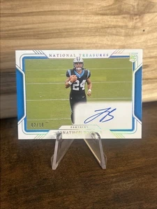 Jonathon Brooks 2024 Panini National Treasures Rookie Field Pass GOLD Auto #/10 - Bild 1 von 7