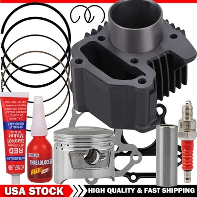 Piston Cylinder Top End Kit for Yamaha Badger 80 Grizzly 80 Raptor 80 Moto-4 ATV - Image 1 of 4