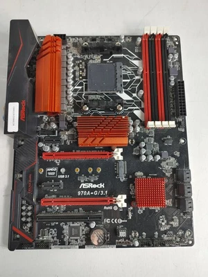 ASRock 970A-G/3.1 Socket AM3+ DDR4 Desktop Motherboard - Image 1 of 4