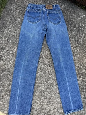 Vtg 90s Levi’s 505 Orange Tab Jeans Says 30x34 are 28x32 Ex Wear Fading Whiskers - Image 1 of 4