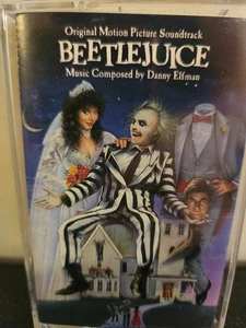 BEETLEJUICE Various 1988 CASSETTE TAPE DANNY ELFMAN ORIGINAL MUSIC SOUNDTRACK - Picture 1 of 6