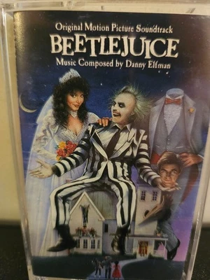 BEETLEJUICE Various 1988 CASSETTE TAPE DANNY ELFMAN ORIGINAL MUSIC SOUNDTRACK - Image 1 of 4