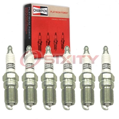 6 pc Champion Platinum Spark Plugs for 1983-2000 Ford Ranger 2.8L 2.9L 4.0L sf - Image 1 of 4
