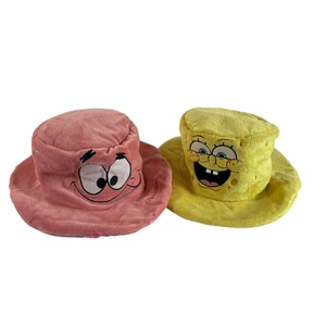 Bob Esponja Pantalones Cuadrados Patrick Star Peluche Cubo Sombreros Lote Nickelodeon - Imagen 1 de 7