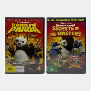 Kung Fu Panda + Secrets of the Masters & Furious Five DVDs - Region 4, PAL - New - Picture 1 of 24