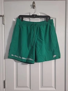 Nike Athletics Club Men's Size Large Woven Green Flow Stitched Shorts FV5661-365 - Picture 1 of 8