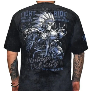 LETHAL THREAT INDIAN MOTORCYCLE RENEGADE VINTAGE WASH T-SHIRT M L XL 2XL 3XL 4XL - Bild 1 von 11