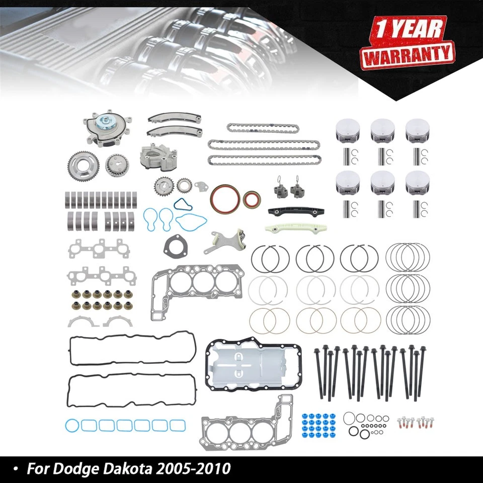 Kit de reconstrucción de motor V6 grafito 3,7 L para Dodge Dakota Jeep Liberty 2005-2010 Foto 1 de 4