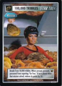 STAR TREK CCG PROBLEMA CON TRIBBLES TARJETA RARA 100.000 TRIBBLES (RESCATE) 137R - Imagen 1 de 1