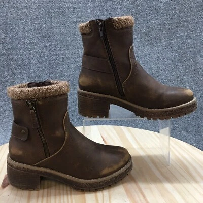 Cliffs by White Mountain Boots Womens 6 M Blasting Mid Calf Brown Faux Leather - Image 1 of 4