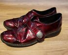 Reiker Leather Shoes Womens Uk 9 Eu 42 Burgandy Red Slip On