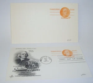 1973 Postcard First Day of Issue Honoring Samuel Adams - Picture 1 of 1