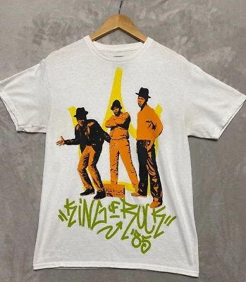 Camiseta RUN DMC Oficial King Of Rock 85’ Gráfica Blanca Para Hombre Talla Mediana Foto 1 de 4