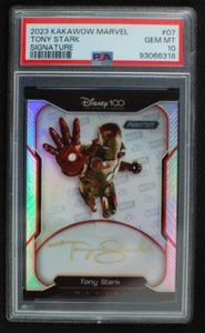 🌟 IRON MAN TONY STARK - 2023 Kakawow Disney 100 Signature AUTO /100 - PSA 10 - Picture 1 of 2
