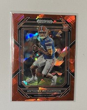 2023 Panini Prizm Draft Picks Anthony Richardson Red Cracked Ice Rookie RC #104