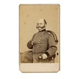 Civil War CDV of Union General Ambrose E. Burnside of Rhode Island - Picture 1 of 2