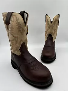 NWB Men Justin Original Workboots Superintendent 11 Inch Steel Toe Size 8.5 EE - Picture 1 of 7