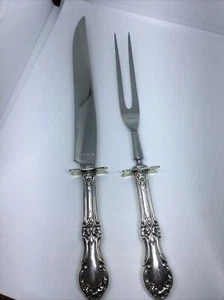 Wild Rose von International Sterlingsilber kleines Tranchiermesser & Gabel Set - Bild 1 von 4