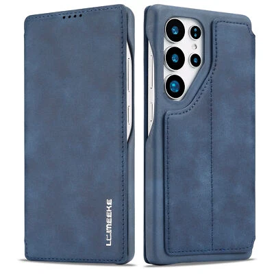 Genuine LC.imeeke Leather Flip Case Cover For Samsung Galaxy S25 Plus S25 Ultra