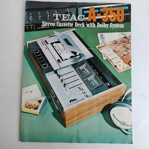 TEAC 8-350 Stereo Cassette Deck With Dolby System Brochure - Picture 1 of 3