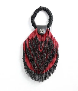 Francesco Biasia Sequin Handbag Red and Black NWT RARE - Picture 1 of 6