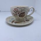 Vintage Red Wing Pottery Cup And Saucer Set Random Harvest Mid Century 1950S