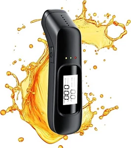 ETILOMETRO ALCOL TEST PORTATILE BATTERIA RICARICABILE AUTO MISURATORE INDICATORE - Foto 1 di 6