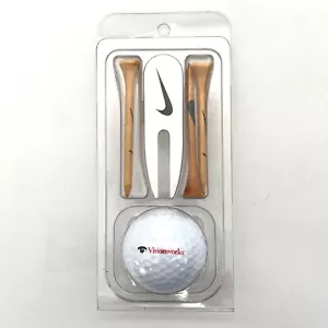 Nike Visionworks Golf Ball Tees Divot Tool set regalo NDX Heat NDX 2 - Foto 1 di 10