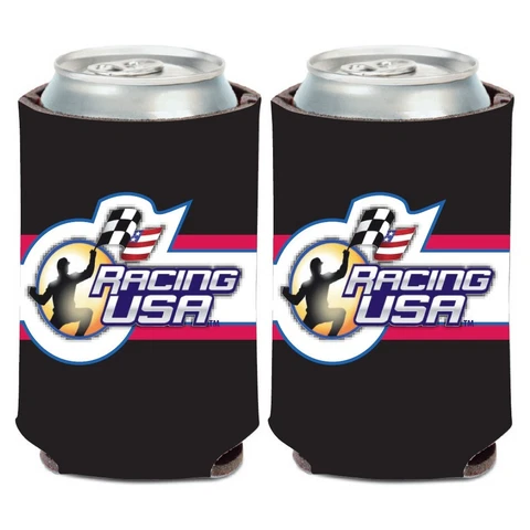 RacingUSA Logo Brand Can Hugger 12oz Cooler Cover