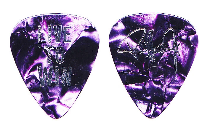 KISS Paul Stanley Signature Purple Pearl Guitar Pick 2006-2007 Live To Win Tour - Image 1 of 1