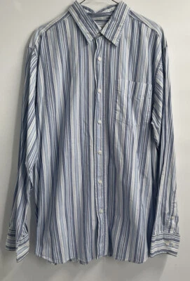 Eighty Eight Vintage Button Up Shirt Mens XLarge Blue Stripe Long Sleeve - Image 1 of 4