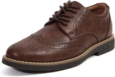 Boy's Oxford Brown 5 1/2 inner sole Memory Foam Deer Stags model: Joel - Image 1 of 3