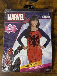 Marvel Spider-Girl Long Sleeve Top Child M/L Halloween Costume, Top Only - Picture 1 of 5